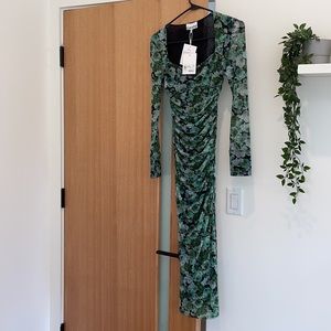 Ganni floral dress. Tags still on. 34